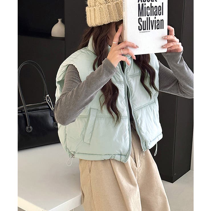 中綿ベスト ダウンベスト ショート丈ベスト | Riff | 詳細画像19 