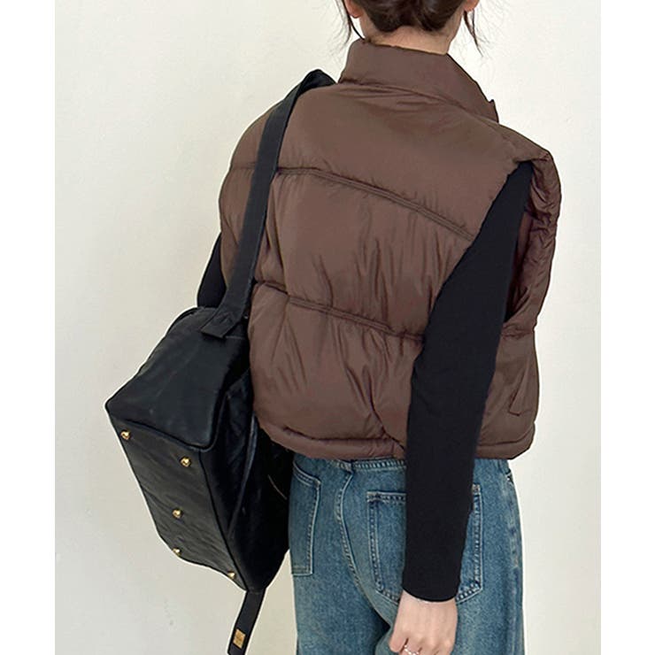 中綿ベスト ダウンベスト ショート丈ベスト | Riff | 詳細画像24 