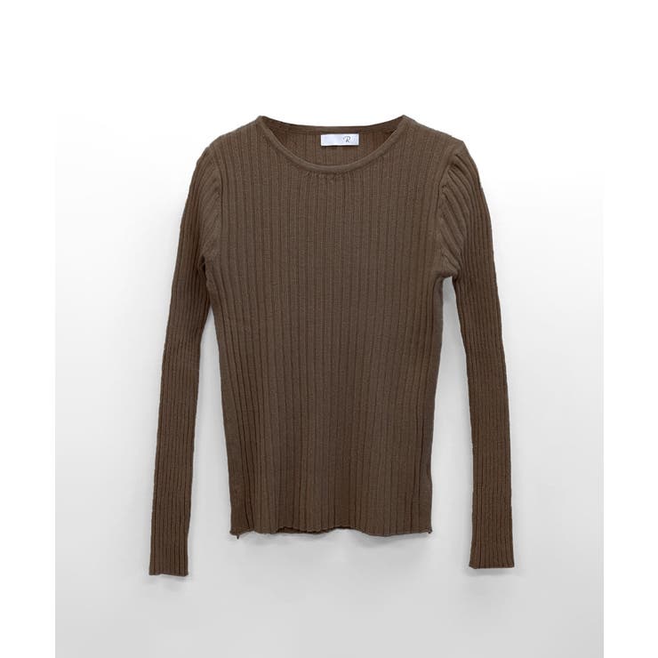 リブニットトップス リブ編み セーター[品番：NETW0002092]｜Riff