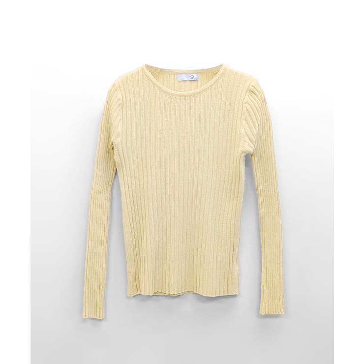 リブニットトップス リブ編み セーター[品番：NETW0002092]｜Riff