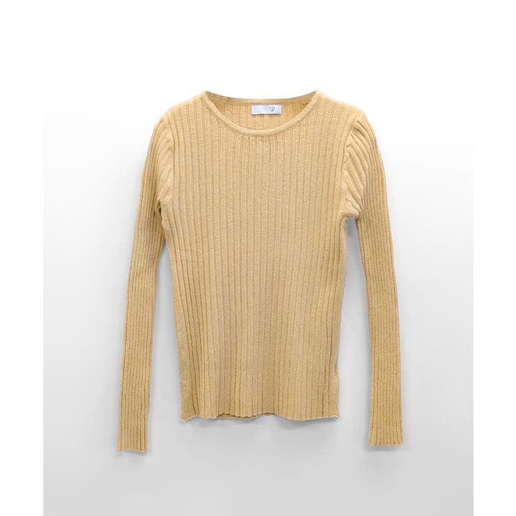 リブニットトップス リブ編み セーター[品番：NETW0002092]｜Riff