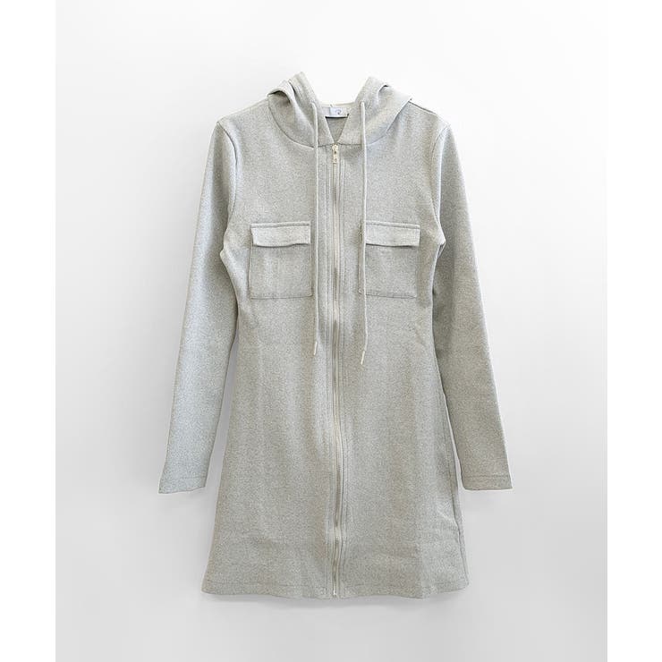 フードミニワンピース パーカーワンピース タイトワンピース | Riff | 詳細画像14 