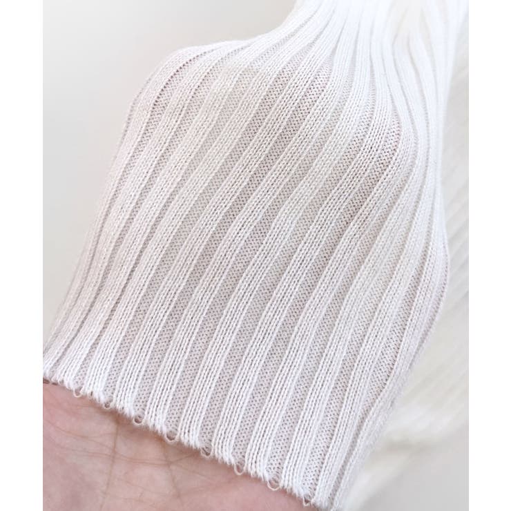 アンサンブル風リブニットワンピース バックリボン カシュクールワンピース | Riff | 詳細画像30 