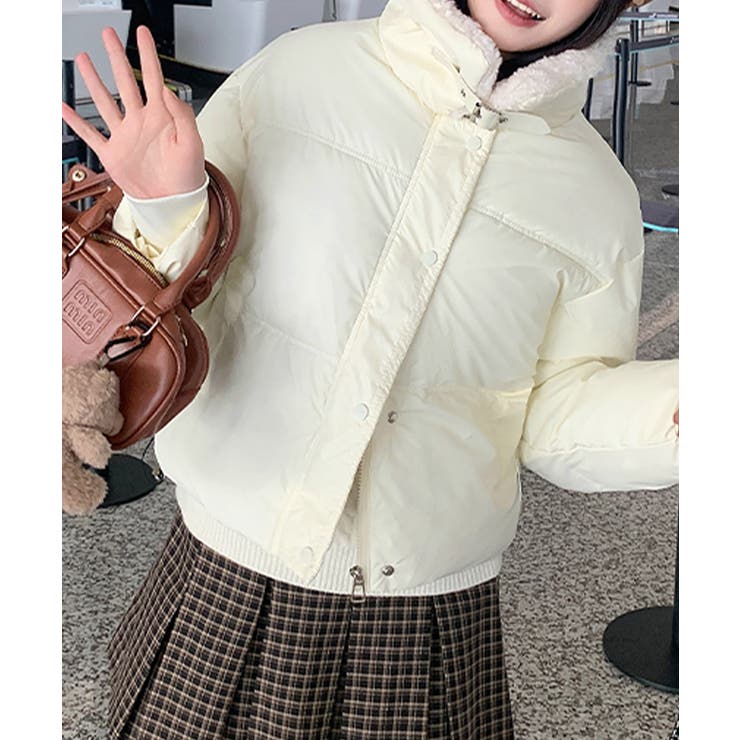 襟ボア中綿ジャケット ブルゾン ダウン | Riff | 詳細画像2 