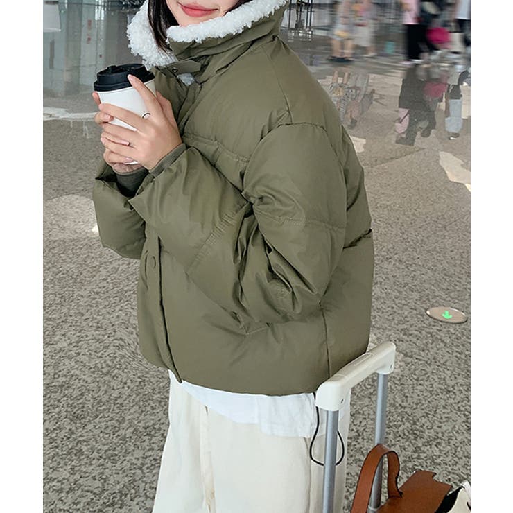 襟ボア中綿ジャケット ブルゾン ダウン | Riff | 詳細画像29 