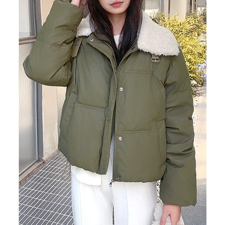 襟ボア中綿ジャケット ブルゾン ダウン | Riff | 詳細画像31 