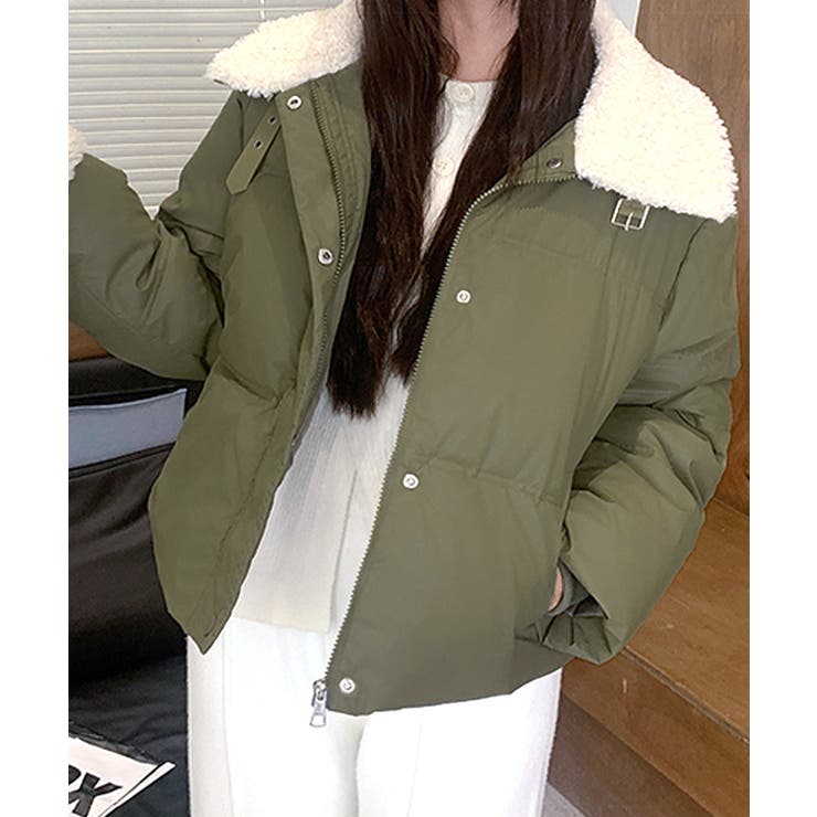 襟ボア中綿ジャケット ブルゾン ダウン | Riff | 詳細画像33 