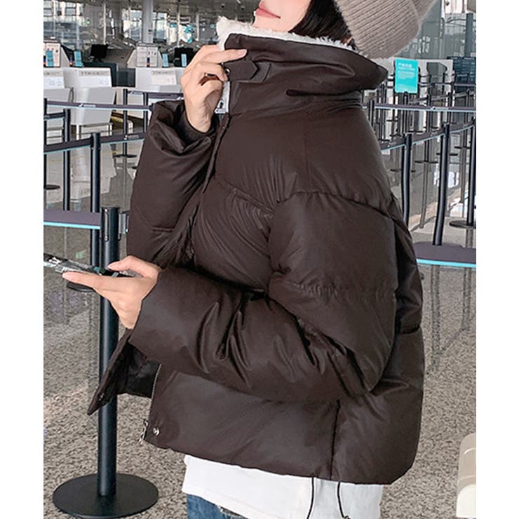 襟ボア中綿ジャケット ブルゾン ダウン | Riff | 詳細画像37 