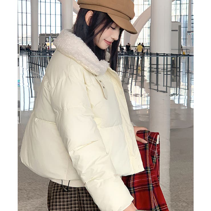 襟ボア中綿ジャケット ブルゾン ダウン | Riff | 詳細画像5 