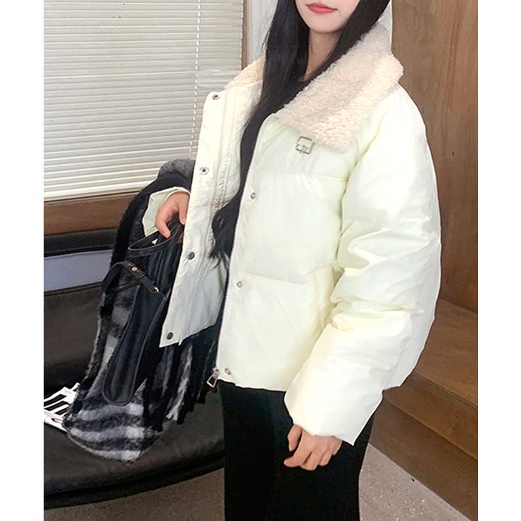 襟ボア中綿ジャケット ブルゾン ダウン | Riff | 詳細画像6 