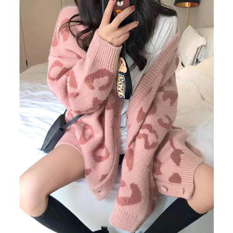 LAUREN 名作 レオパード ニット カーディガン 2着セット ヒョウ
