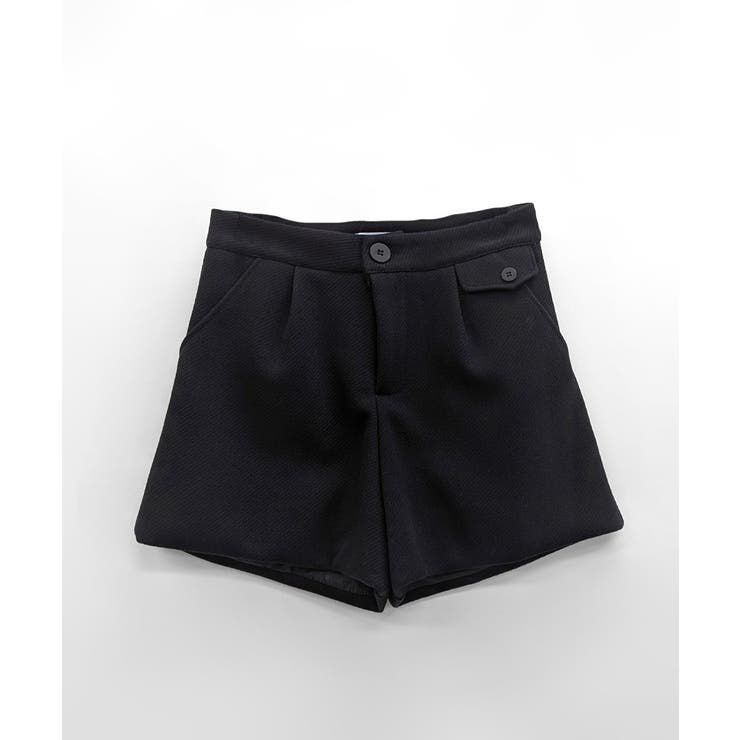ハイウエストショートパンツ タック入り ショート丈[品番：NETW0002120