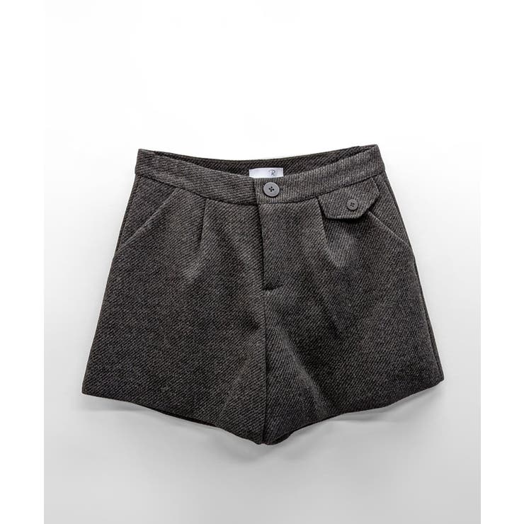 ハイウエストショートパンツ タック入り ショート丈[品番：NETW0002120