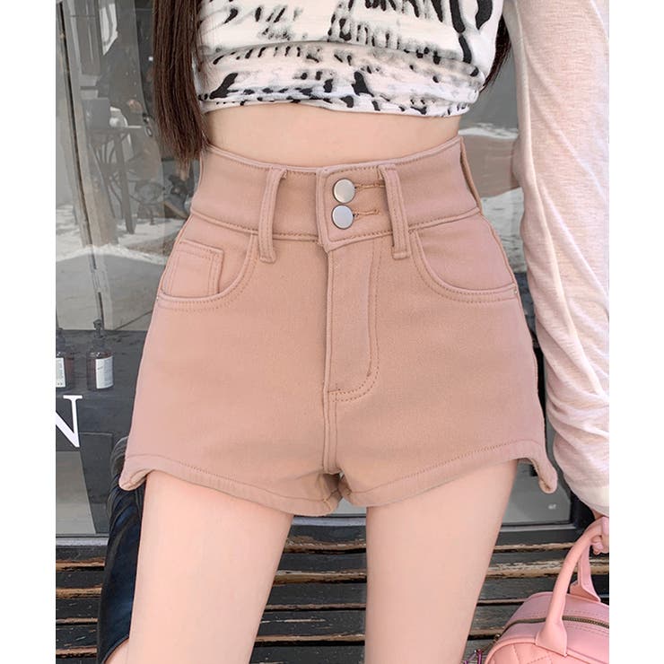 裏起毛ハイウエストショートパンツ ショート丈 ショーパン | Riff | 詳細画像24 