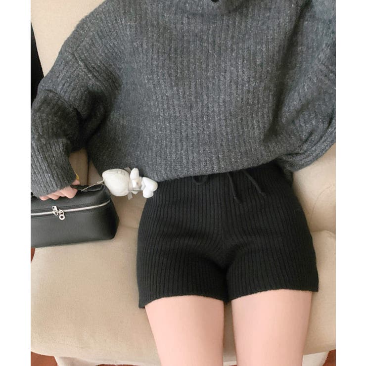 リブニットショートパンツ 短パン ショート丈 | Riff | 詳細画像17 