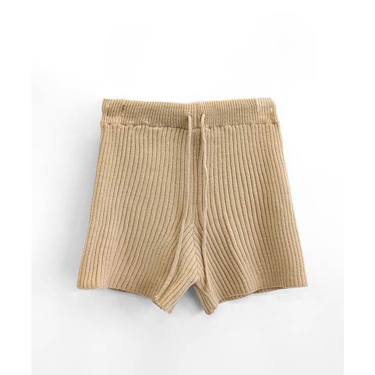 Juemi リブニットショートパンツ Contrast Knit Shorts – JUEMI