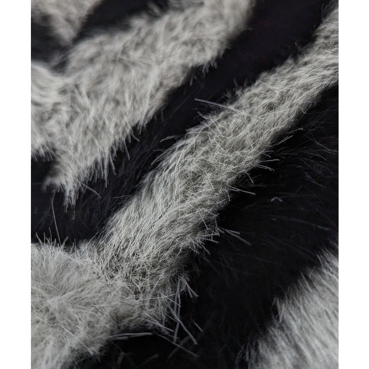 ノーカラーフェイクファーショートコート ジャケット ブルゾン | Riff | 詳細画像22 