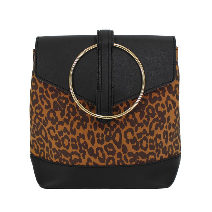 ブラック | ヒョウ柄リュック 豹柄 レオパード | Riff
