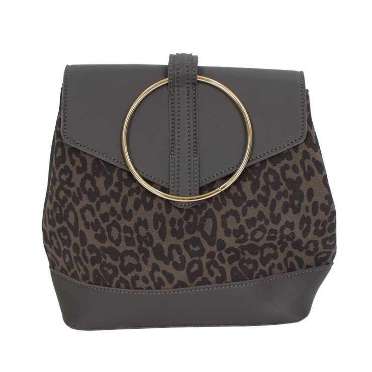 グレー | ヒョウ柄リュック 豹柄 レオパード | Riff