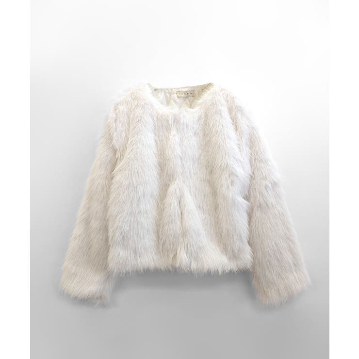 ノーカラーエコファージャケット コート フェイクファー | Riff | 詳細画像33 