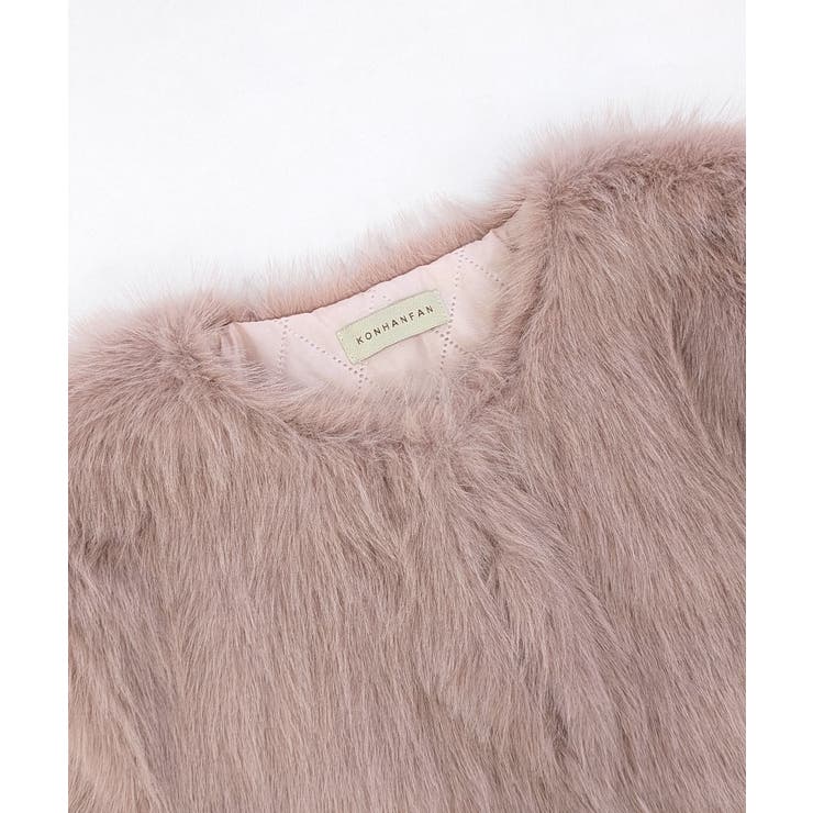 ノーカラーエコファージャケット コート フェイクファー | Riff | 詳細画像37 