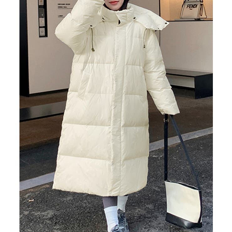 フード付き中綿ロングコート ブルゾン ジャケット | Riff | 詳細画像13 