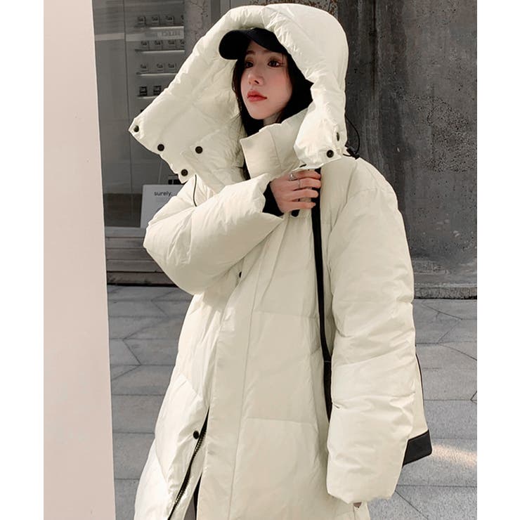 フード付き中綿ロングコート ブルゾン ジャケット | Riff | 詳細画像14 