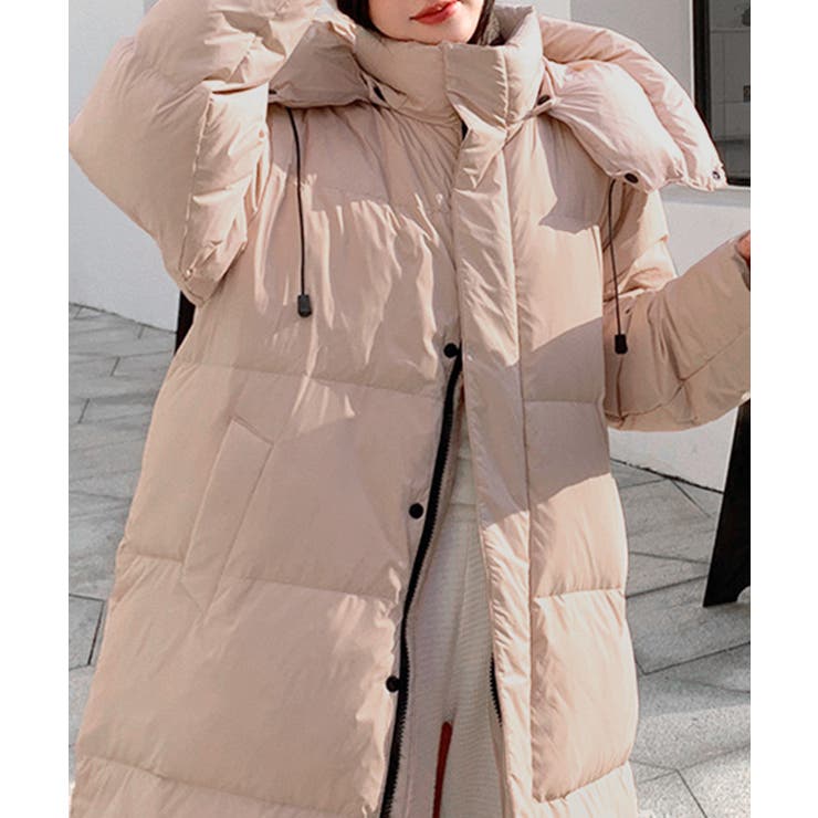 フード付き中綿ロングコート ブルゾン ジャケット | Riff | 詳細画像8 