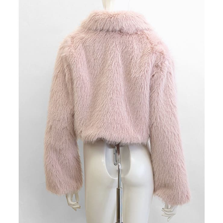 フェイクファーショートコート ジャケット ブルゾン[品番：NETW0002146