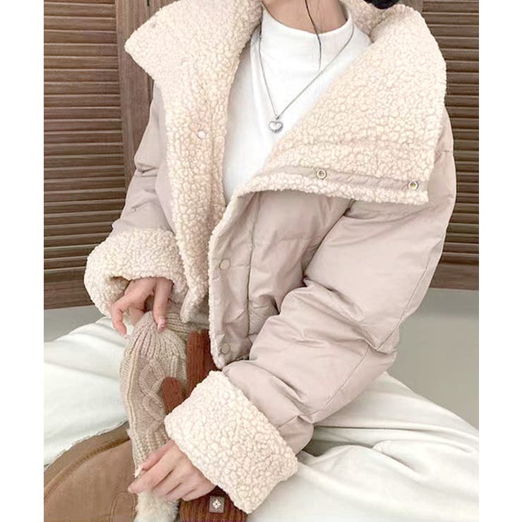 リバーシブルボアブルゾン ジャケット 2WAY | Riff | 詳細画像21 