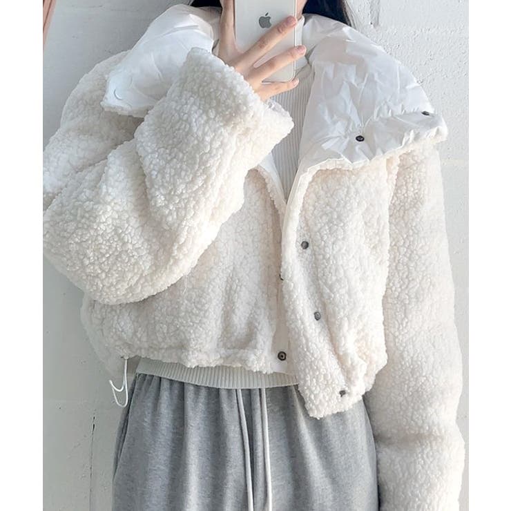 リバーシブルボアブルゾン ジャケット 2WAY | Riff | 詳細画像5 