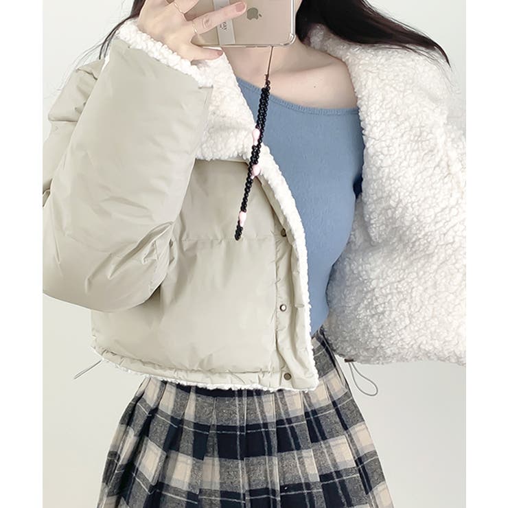 リバーシブルボアブルゾン ジャケット 2WAY | Riff | 詳細画像8 