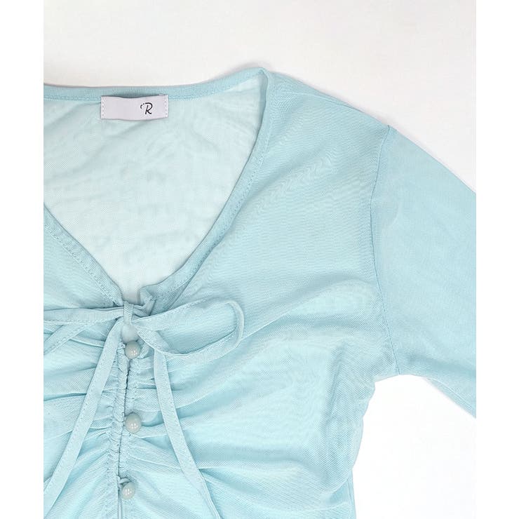 [2点セット] ベルスリーブシアーブラウス+キャミソールセット アンサンブル | Riff | 詳細画像17 