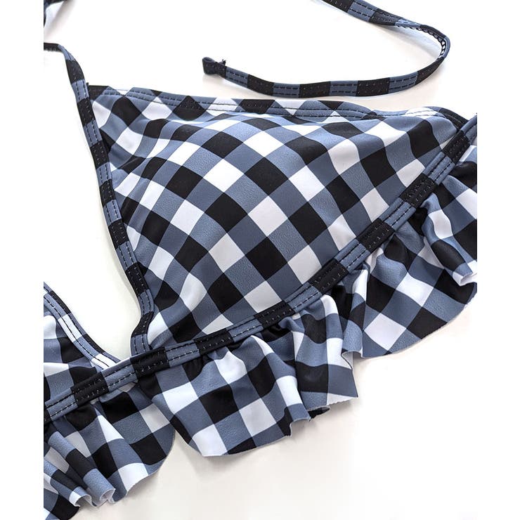 [2点セット] ギンガムチェックフリルビキニ 水着 | Riff | 詳細画像13 