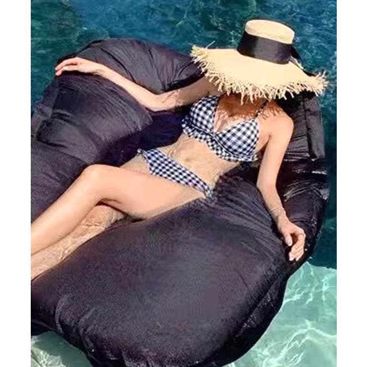 [2点セット] ギンガムチェックフリルビキニ 水着 | Riff | 詳細画像5 