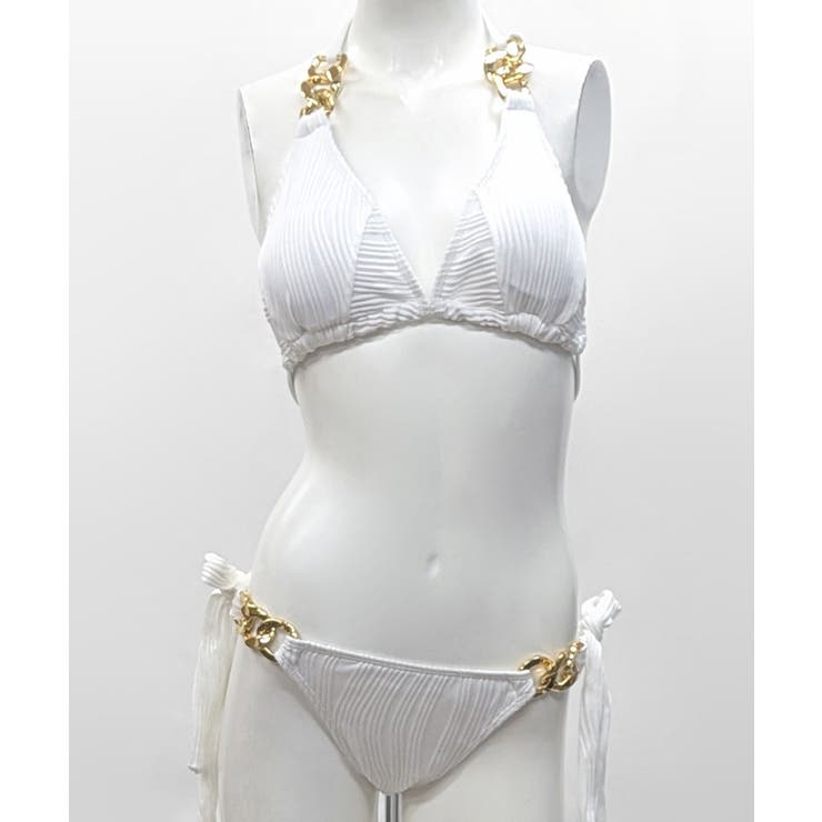 ホルターネックチェーンビキニ 水着 無地 | Riff | 詳細画像26 