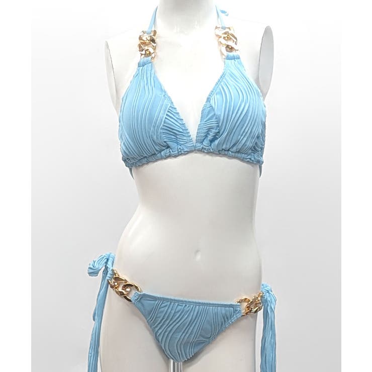 ホルターネックチェーンビキニ 水着 無地 | Riff | 詳細画像29 