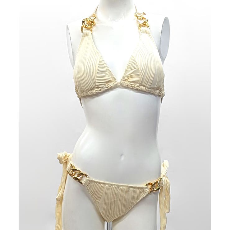 ホルターネックチェーンビキニ 水着 無地 | Riff | 詳細画像30 