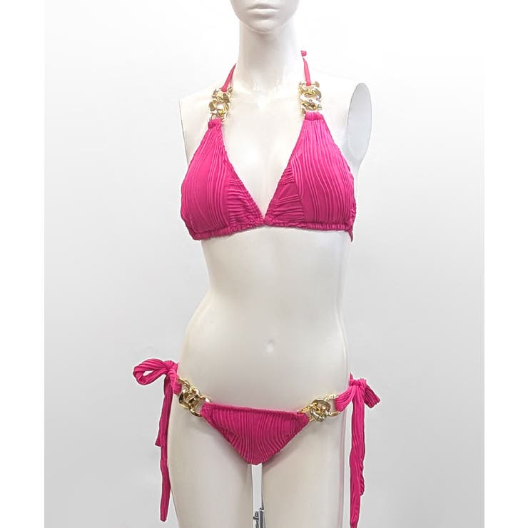 ホルターネックチェーンビキニ 水着 無地 | Riff | 詳細画像32 