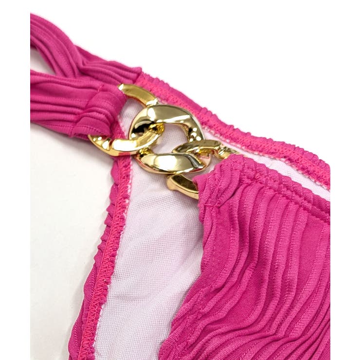 ホルターネックチェーンビキニ 水着 無地 | Riff | 詳細画像38 