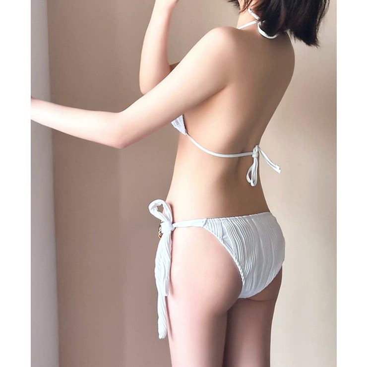 ホルターネックチェーンビキニ 水着 無地 | Riff | 詳細画像4 