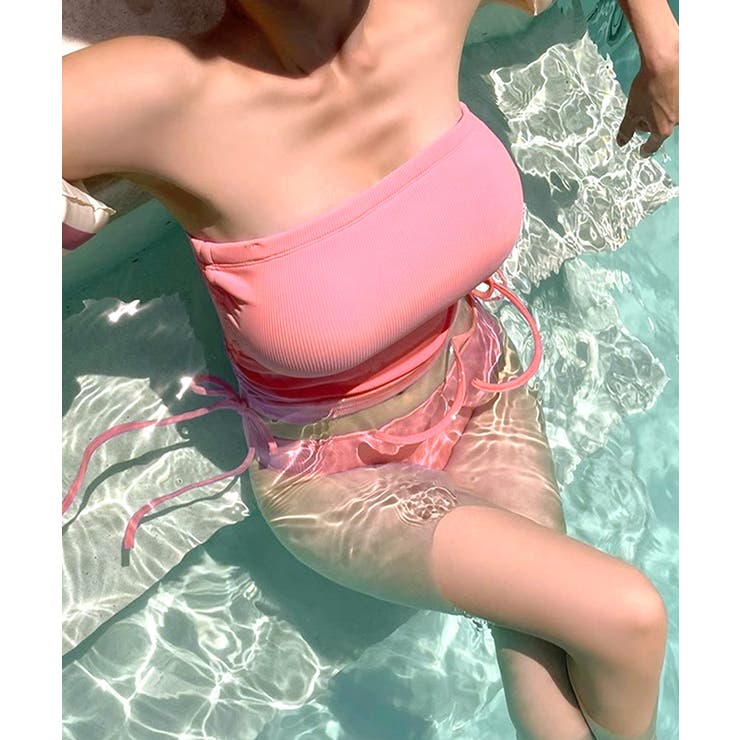 [2点セット] ホルターネック裾シャーリングビキニ 水着 | Riff | 詳細画像22 