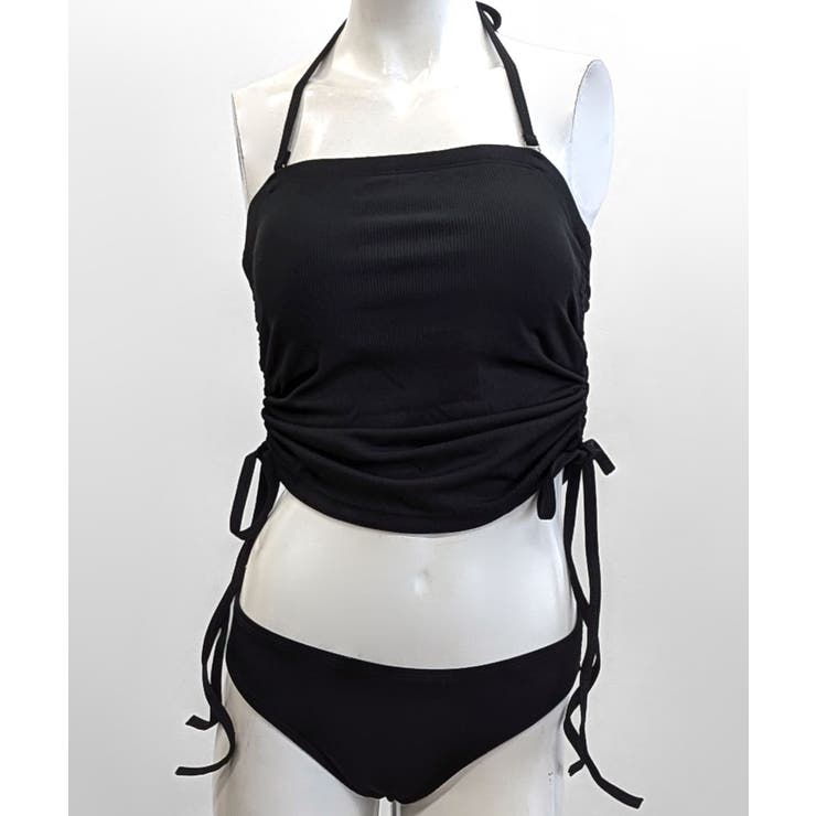 [2点セット] ホルターネック裾シャーリングビキニ 水着 | Riff | 詳細画像23 