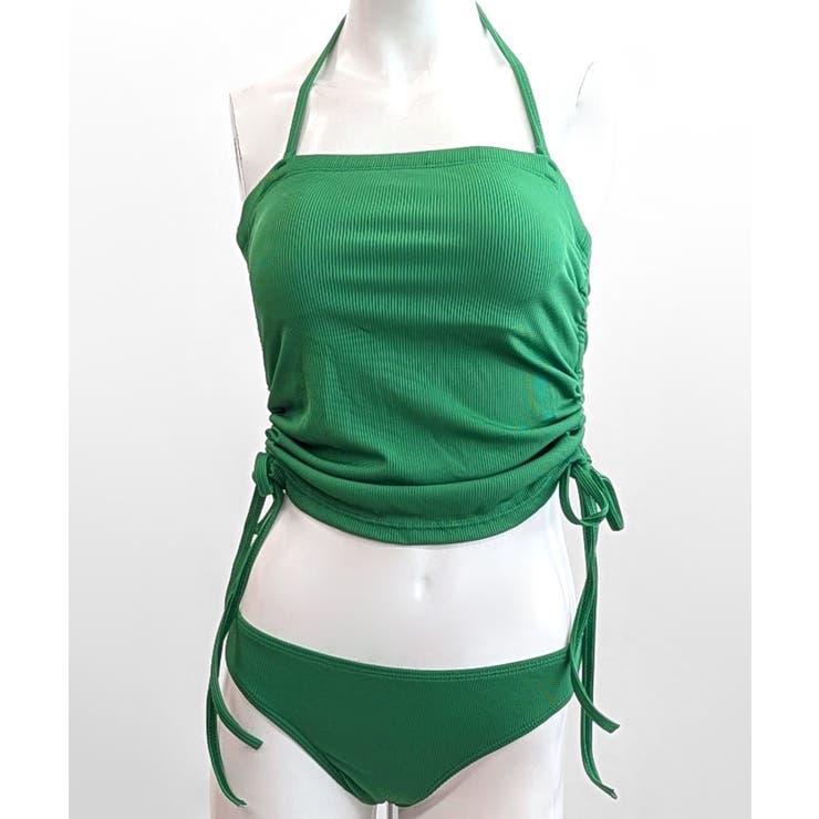 [2点セット] ホルターネック裾シャーリングビキニ 水着 | Riff | 詳細画像24 