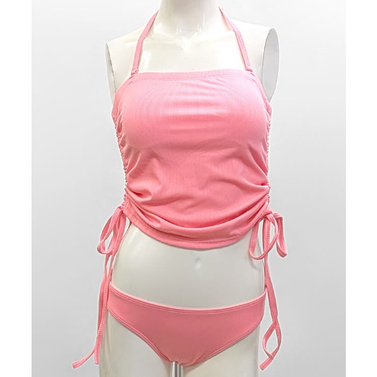 [2点セット] ホルターネック裾シャーリングビキニ 水着 | Riff | 詳細画像25 