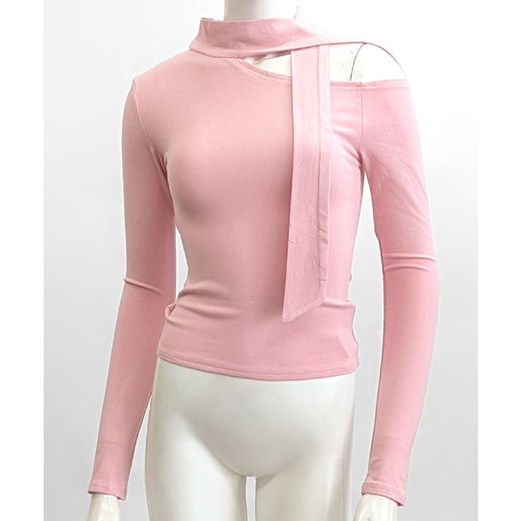 ワンショルダーマフラーデザイントップス チョーカー スカーフ | Riff | 詳細画像25 