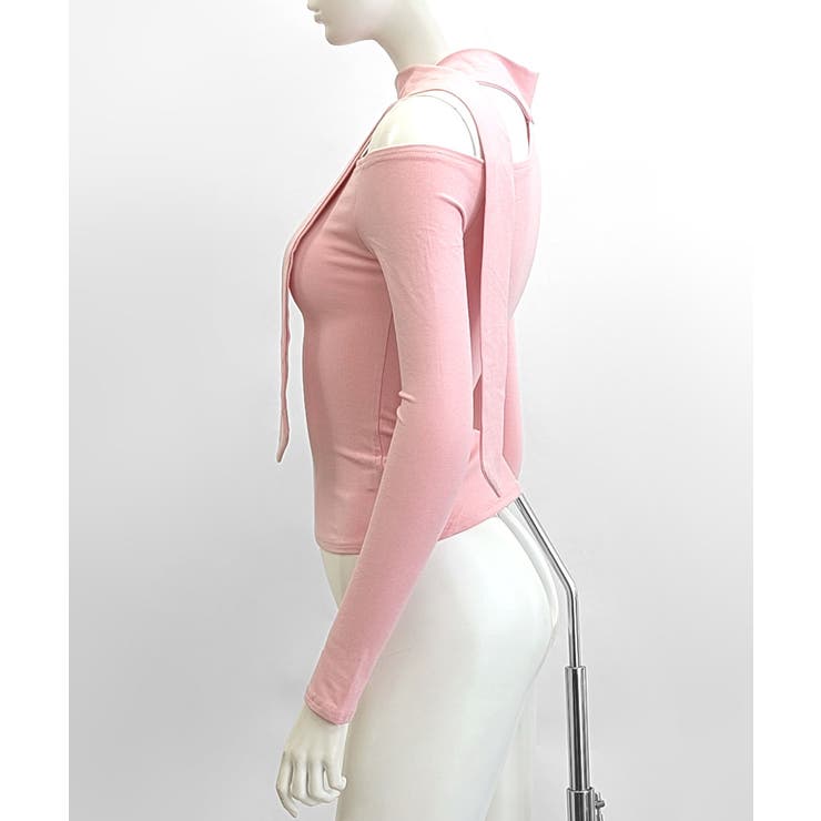 ワンショルダーマフラーデザイントップス チョーカー スカーフ | Riff | 詳細画像27 