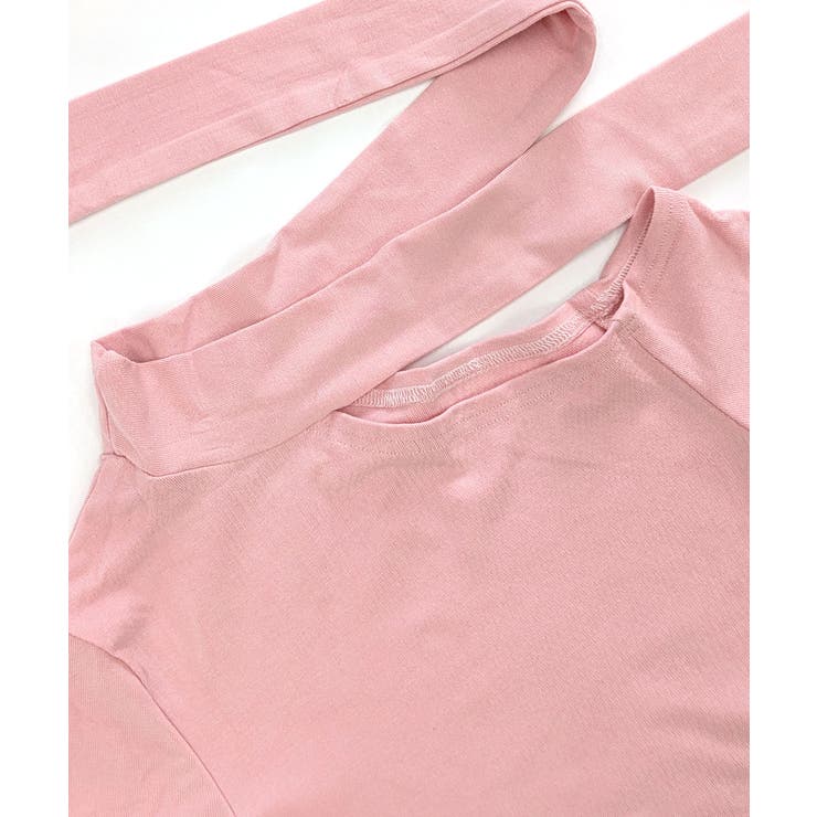 ワンショルダーマフラーデザイントップス チョーカー スカーフ | Riff | 詳細画像29 