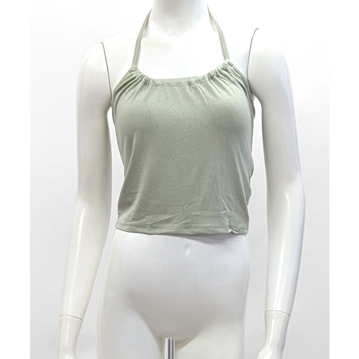 [2点セット] レースアップトップス+ホルターネックキャミソール アンサンブル | Riff | 詳細画像18 