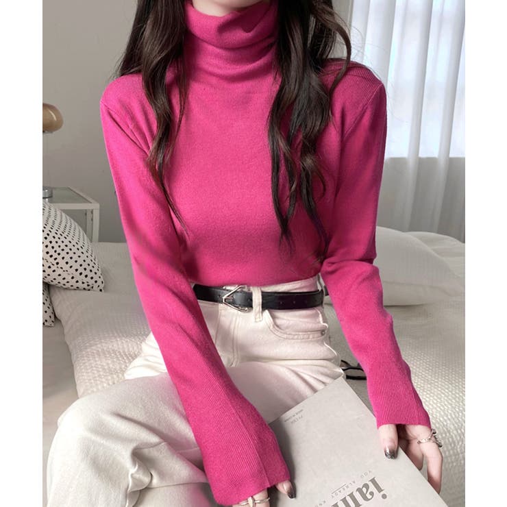 ハイネックリブニット リブ編み タートルネック | Riff | 詳細画像10 